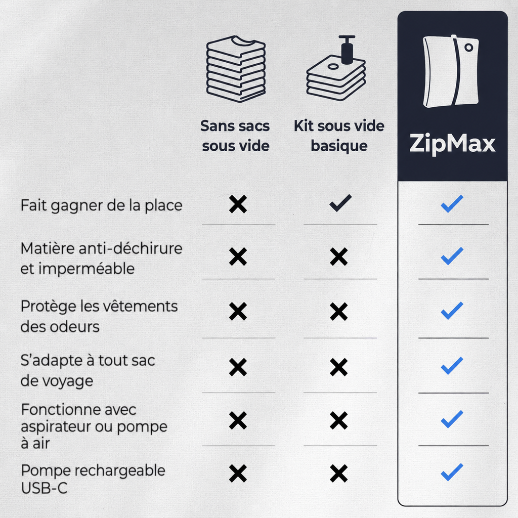 ZipMax - Emballez Plus, Payez Moins